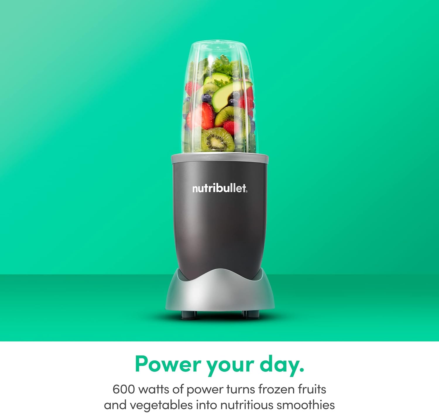 nutribullet Personal Blender for Shakes, Smoothies, Food Prep, and Frozen Blending, 24 Ounces, 600