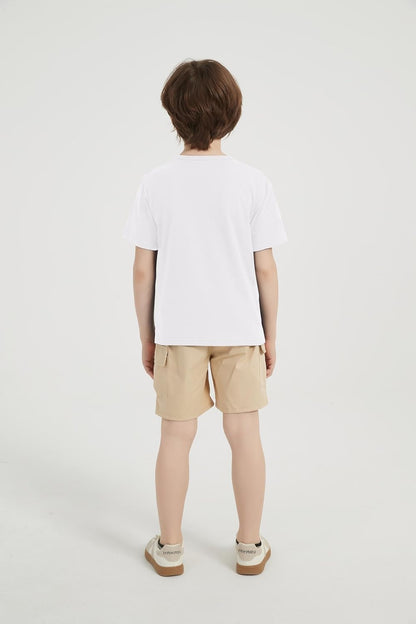 6-Pack Kids Cotton T-Shirts Short Sleeve Basic Tops for Toddlers Boys and Girls
