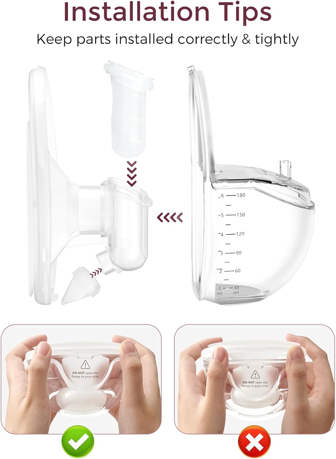 Momcozy Full Set Collector Cup Only Compatible with Momcozy Mobile Style | M6 NOT for Others.