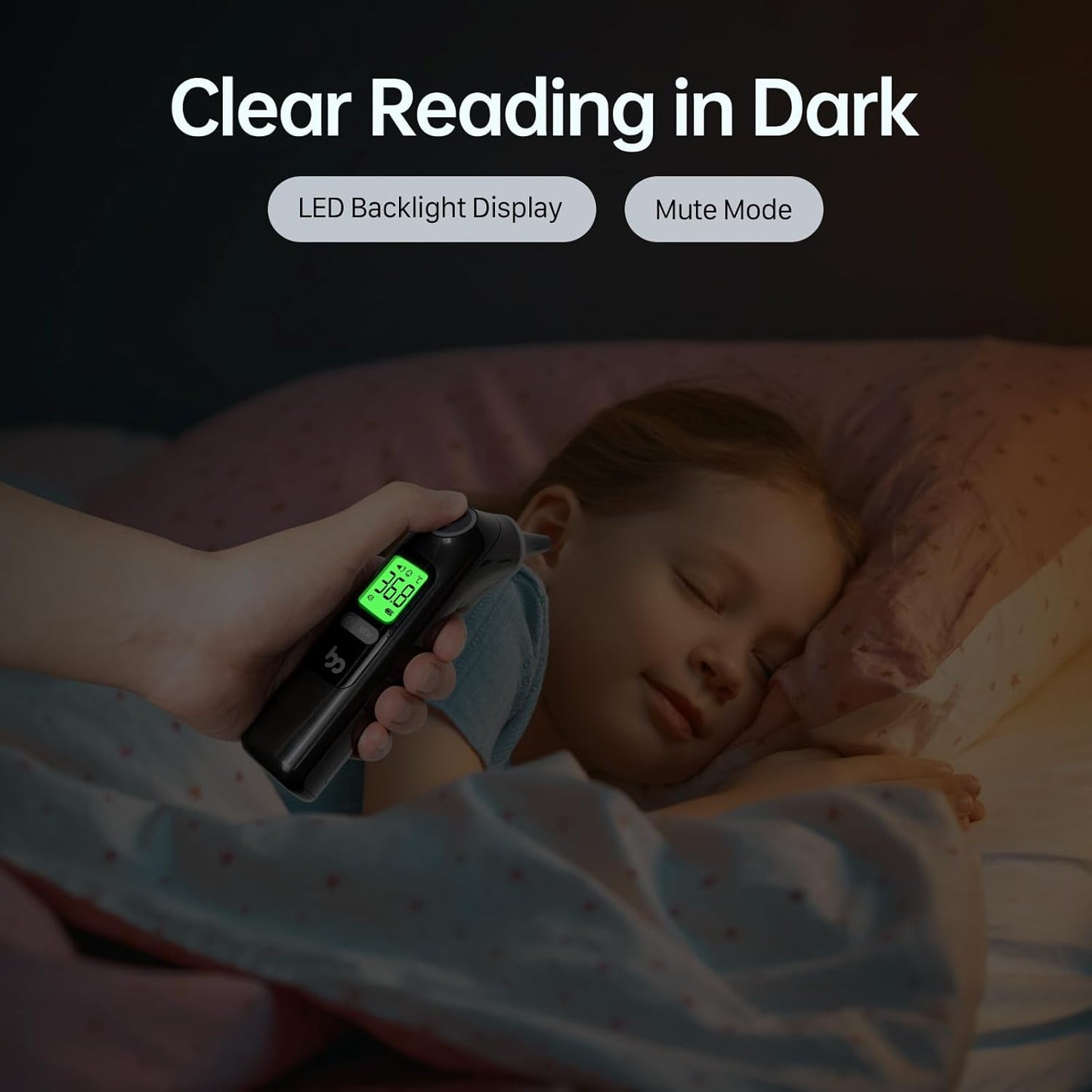 Ear Thermometer, Highly Accurate Ear Thermometer for Kids, Adults and Babies, 30 Memory Recall, 1s