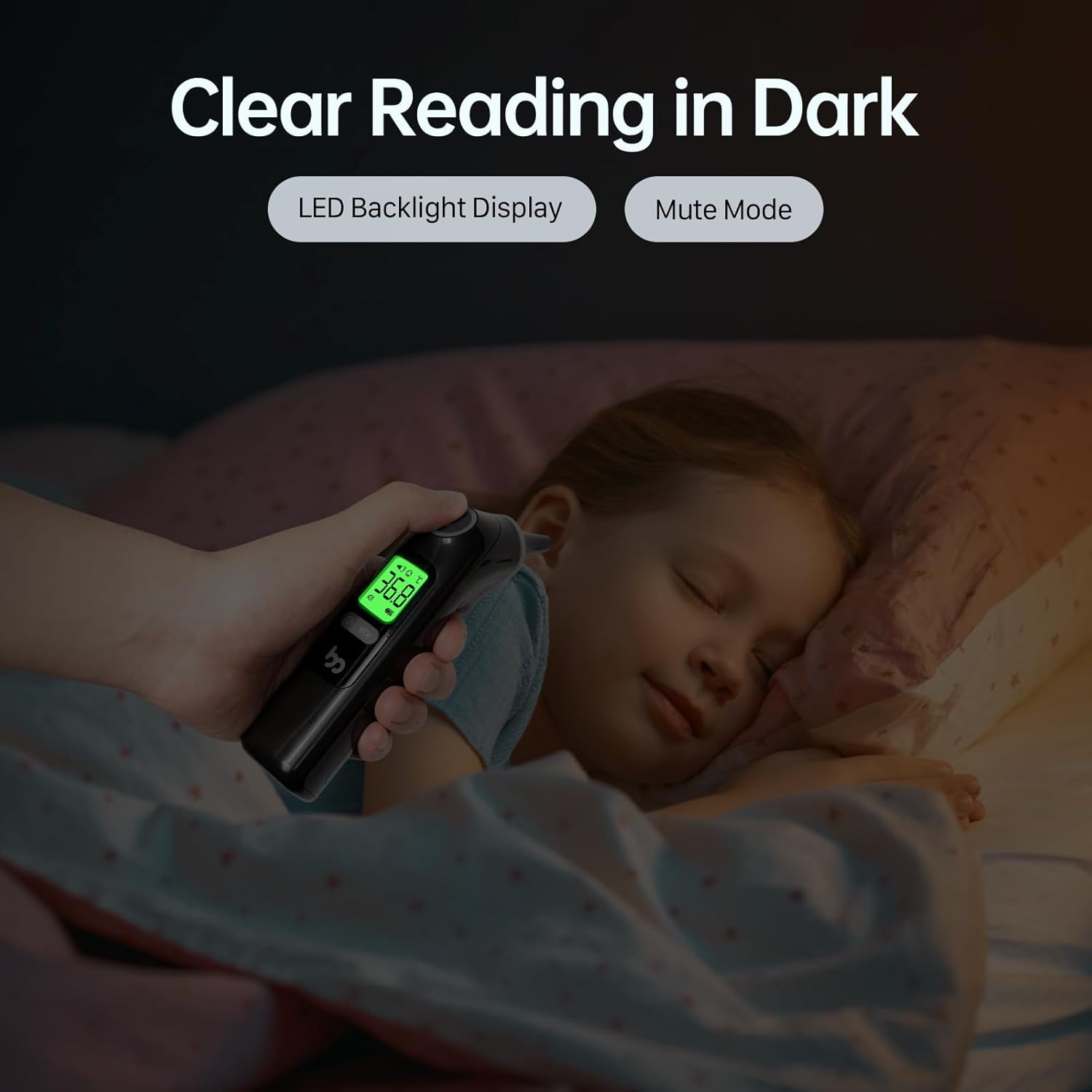 Ear Thermometer, Highly Accurate Ear Thermometer for Kids, Adults and Babies, 30 Memory Recall, 1s