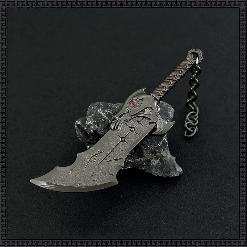 Superbuybox God of War Kratos Blades of Chaos Action Figures Game Collection Keychain Desk Decoration Backpack Pendant Gift