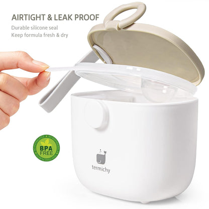 Termichy Baby Formula Dispenser, Portable Formula Dispenser Container with Scoop and Carry Handle