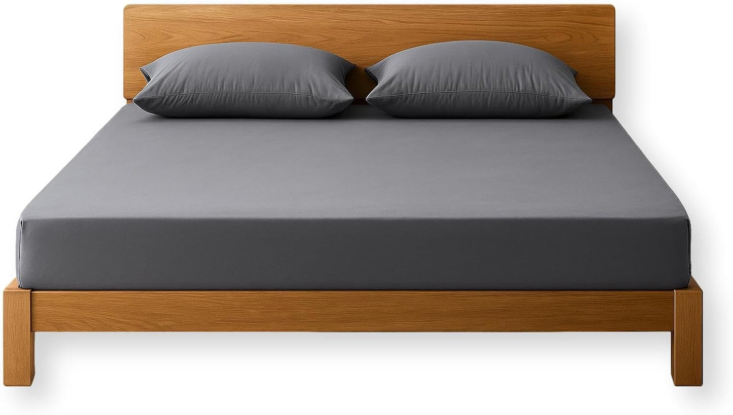 Grounding Sheet, Fitted King Size, Organic Cotton and Conductive Silver, Earth Connected Sheets for