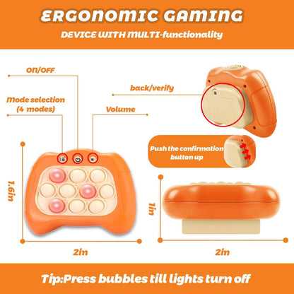 Children Quickly Push Toy Games, Adults Quickly Push Handheld Game Toys, Bubble Pressure pop-up Light Games, Birthday, Boys and Girls Autism Relief, Multiplayer PK