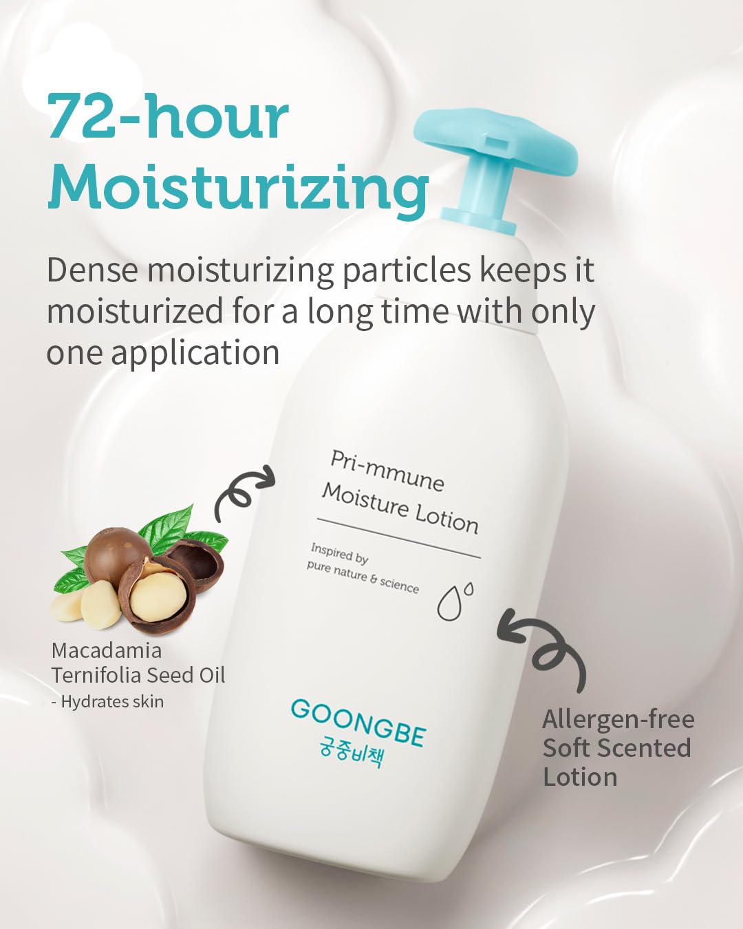 Pri-mmune Shampoo Bath & Moisture Lotion - Korean Baby Cleanser and Body Lotion - Hypoallergenic