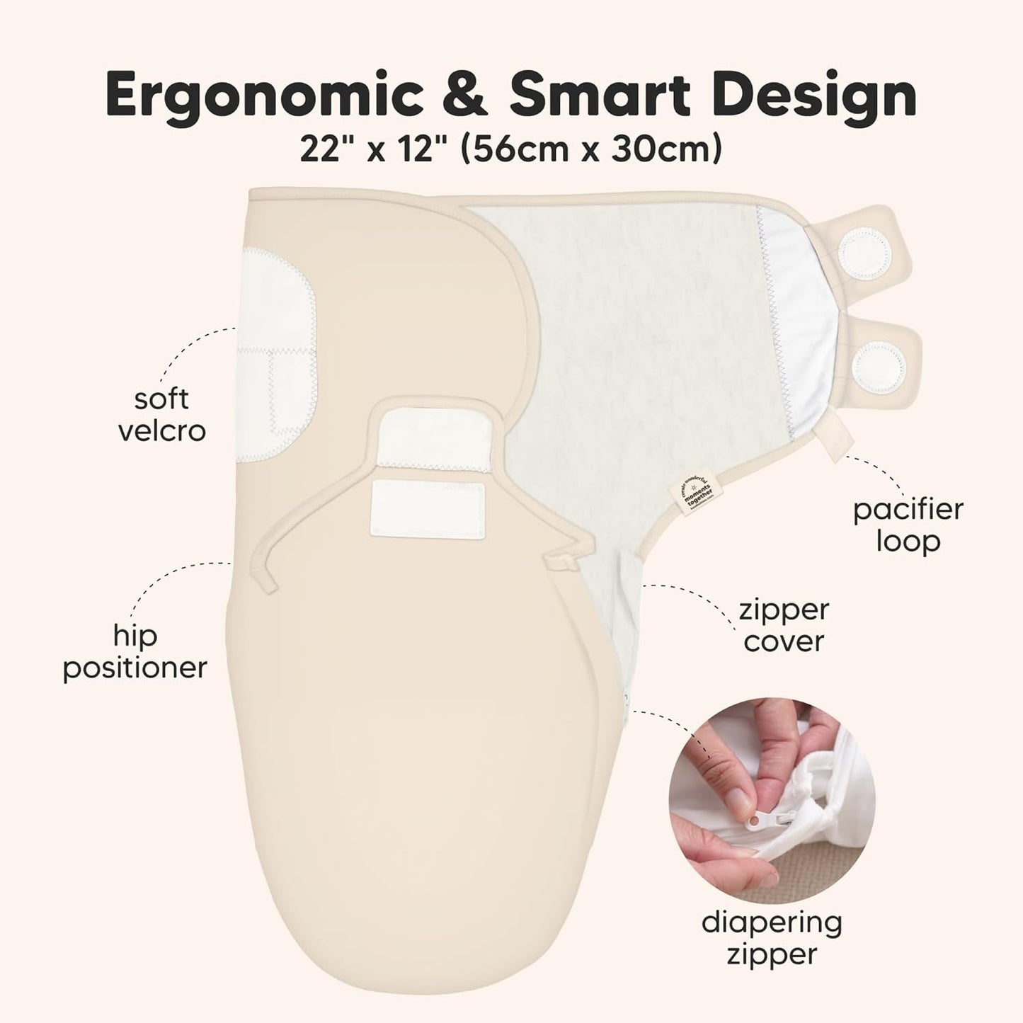 Baby Swaddle Sleep Sacks with Zipper - 3-Pack Swaddles for Newborns 0-3 Months, Infant, Baby Girls