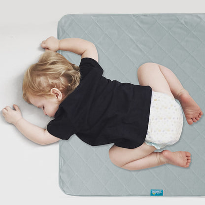 Waterproof Crib Mattress Protector 27" x 38", Non-Slip & Sturdy Mattress Pad Mat, 4 Layers