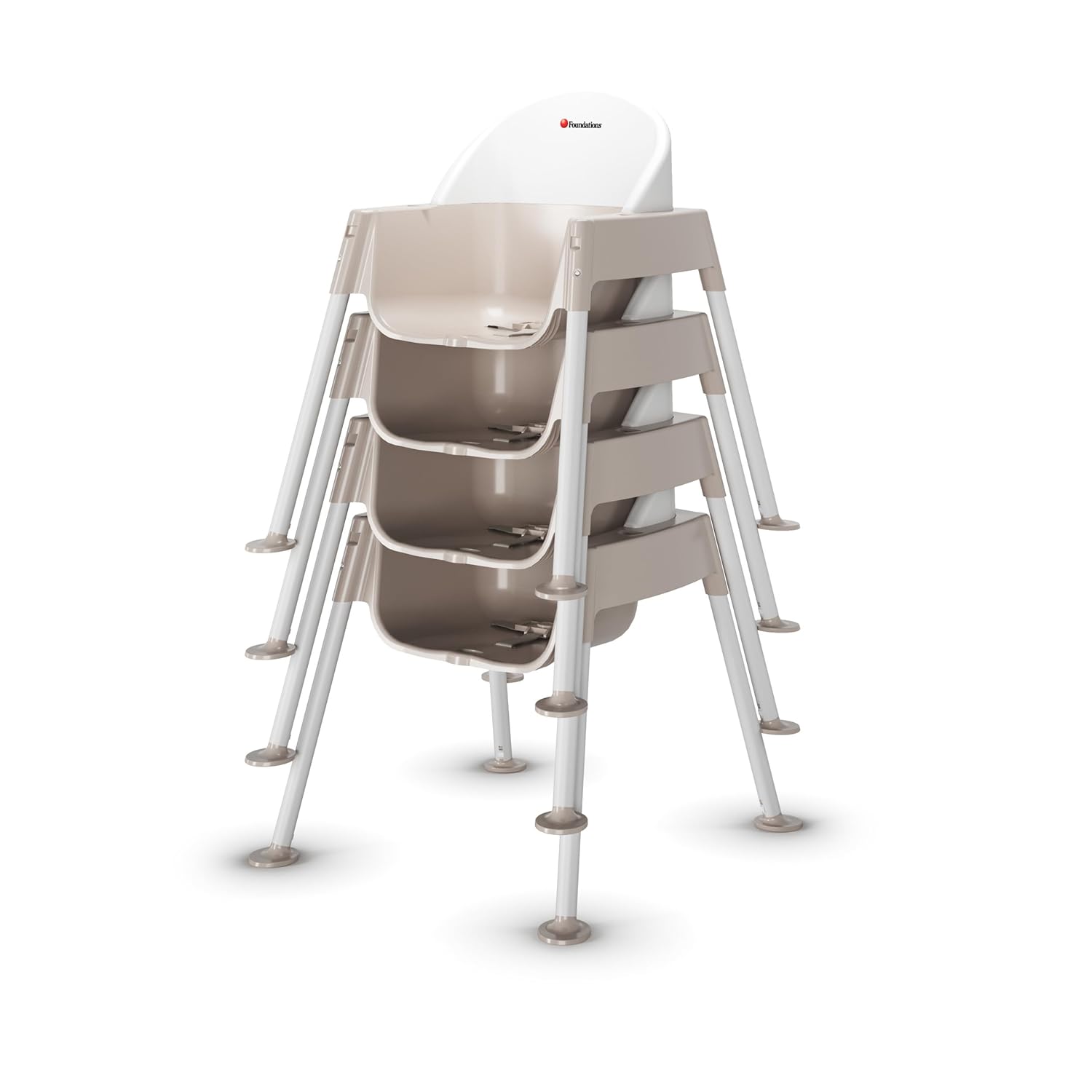 Foundations Secure Sitter 13" Feeding Chair, Stable “No Tip” Feet, 3-Point Adjustable Harness