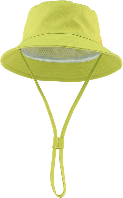 JANGANNSA Cotton Baby Sun Hat Infant Toddler Boys Girls Bucket Hats Summer Sun Protection Kids Beach Caps