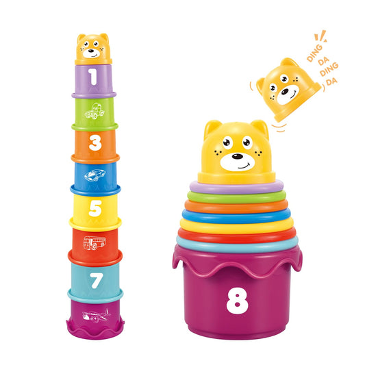Cosaway Baby Stacking Nesting Cups Toys, Baby Toys 6 to 12 Months, Montessori Toys for Toddler