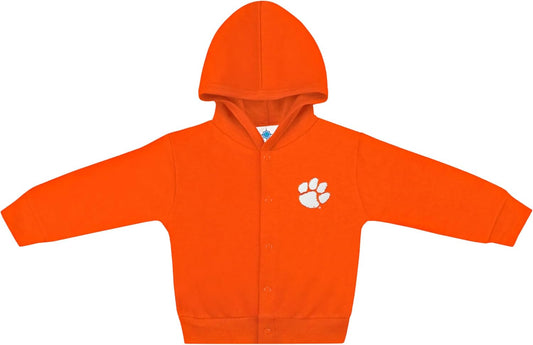 Creative Knitwear College Baby Snap Hooded Jacket - Team Logo, Multiple Colors, for Boys & Girls, (0-24 Months)