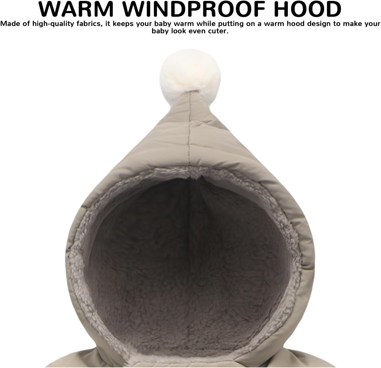 Baby Girl Winter Fleece Jacket Toddler Boy Puffer With Hood Coat Infant Clothes