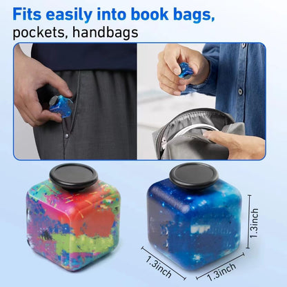 2 Pcs BZWIUE Infinity Cube Fidget Toys for Kids and Adults Anxiety Relief Cubes for ADD ADHD OCD Autism Sensory Toys Fidget Cool Gadgets Cube Unique Boys and Girls and Adult Birthday Gift