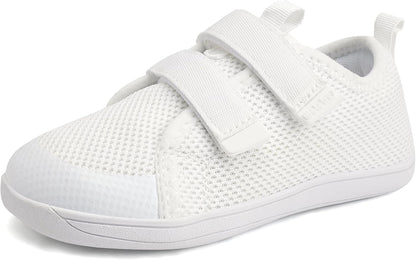 WateLves Toddler Little Kids Wide Barefoot Shoes The First Walking Shoes Girls Boys Breathable Zero Drop Minimalist Sneakers with Wide Toe Box Natural to Grow