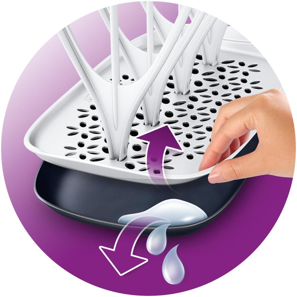 Philips Avent Baby Bottle Drying Rack, White