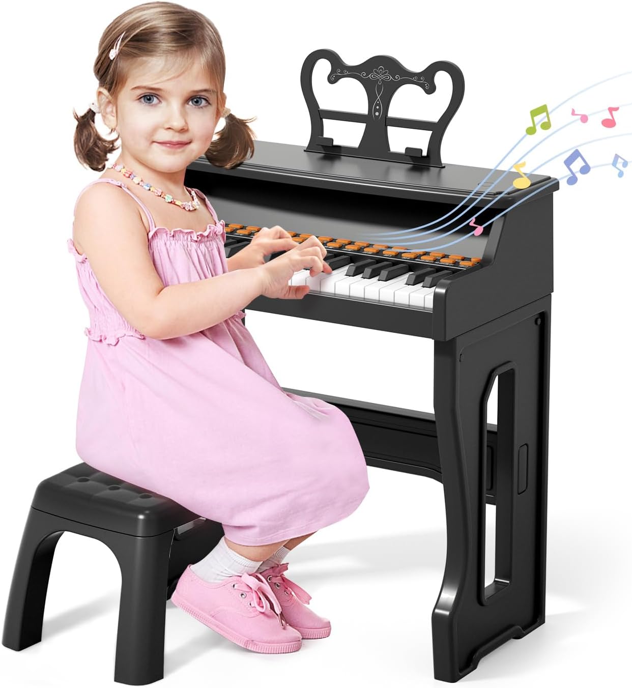 Toy Pianos for Kids Ages 3-7 - Children's Musical Keyboard for Beginners Boys Girls Birthday Gift Learning Piano 37 Keys 4 5 6 8 Years Old Girls and Boys Birthday Gift