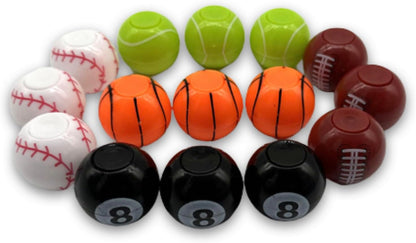 Fidget Spinner Soccer Balls, 4pc Multi-Color and Multi-Style Mini Ball Stress Relief Toys ,Office Toy Sensory Toys for Birthday Gifts Stress Relief Party Favors