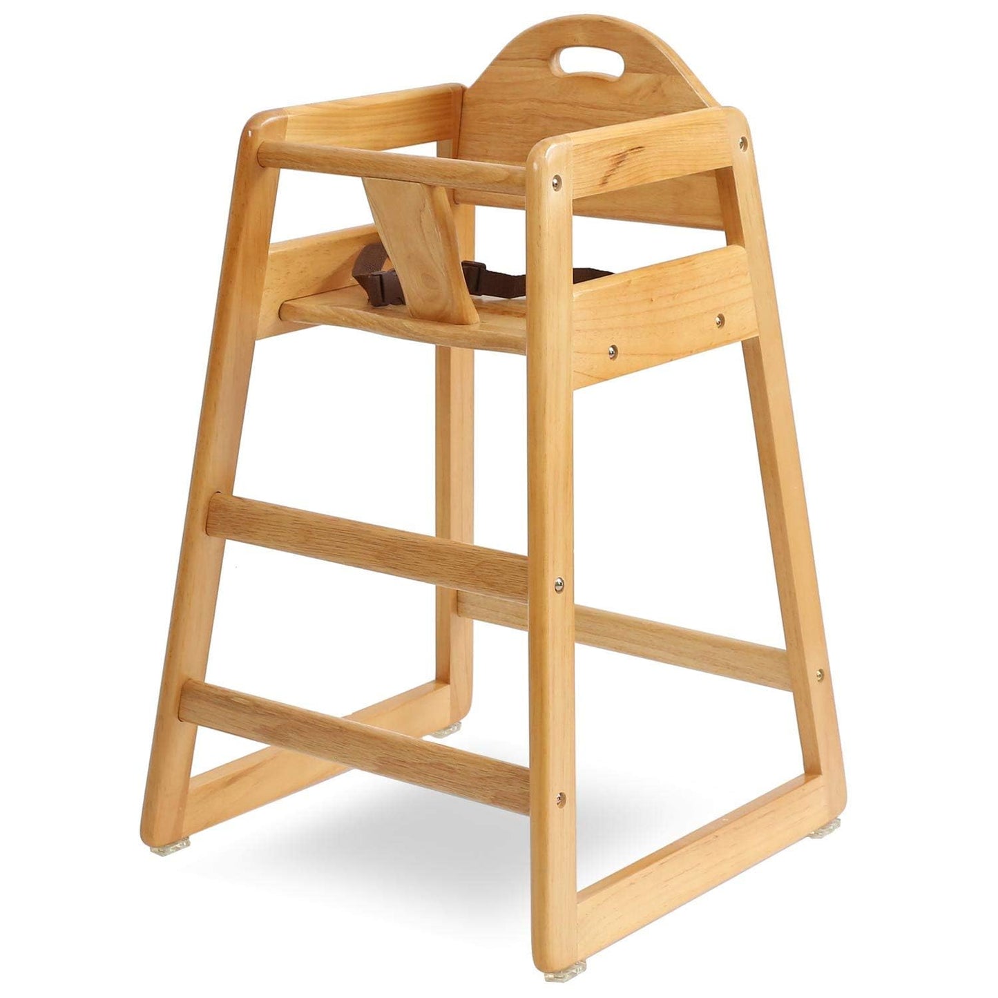 Wooden High Chair for Baby & Toddler – Restaurant-Style Stackable HighChair with Commercial Grade