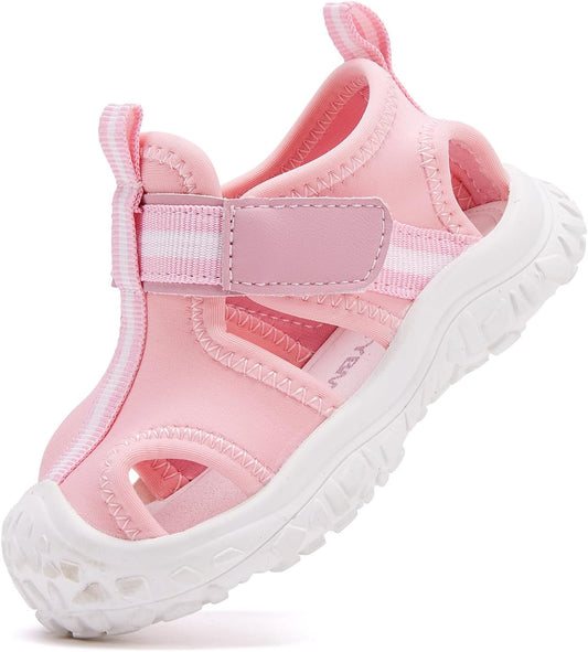 BMCiTYBM Baby Boy Girl Closed Toe Summer Sandals Lightweight Shoes Infant Non-Slip First Walking Sneakers 6 9 12 18 24 Months