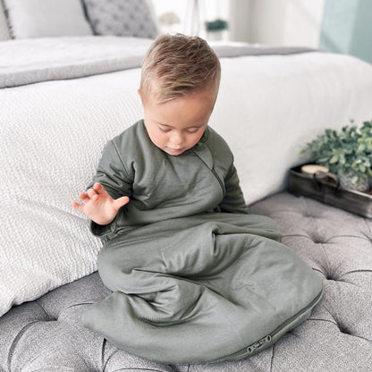 GUNAMUNA Unisex Long-Sleeve Sleep Sack, Wearable Sleep Bag for Babies and Toddlers, Soft Rayon, 1.0 TOG, 3 to 36 Months