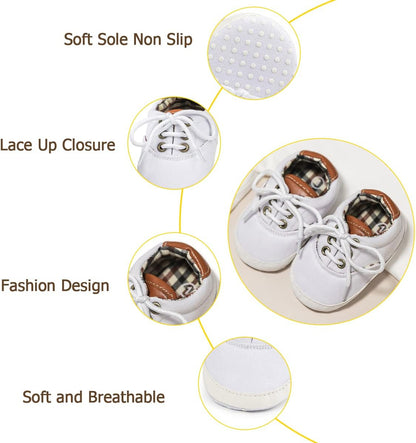 Morbido Infant Baby Boys Girls Canvas Sneaker Toddler Slip On Anti Skid Newborn First Walkers Candy Shoes for 0-18 Months