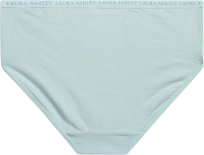 Laura Ashley Girls Underwear - 5 Pack Soft Stretch Breathable Panties for Girls - Lightweight Cotton Panties (Size: 4-12)