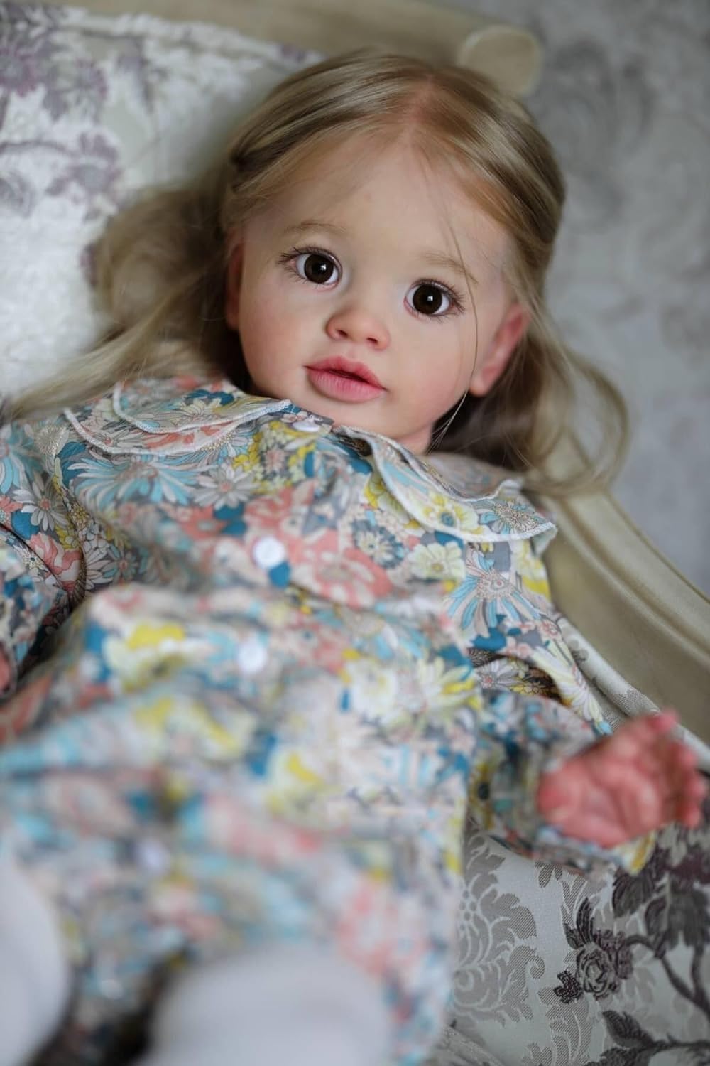 iCradle 26 Inch Big Realistic Reborn Toddler Girl Doll Handmade Silicone Soft Vinyl limbs and cloth