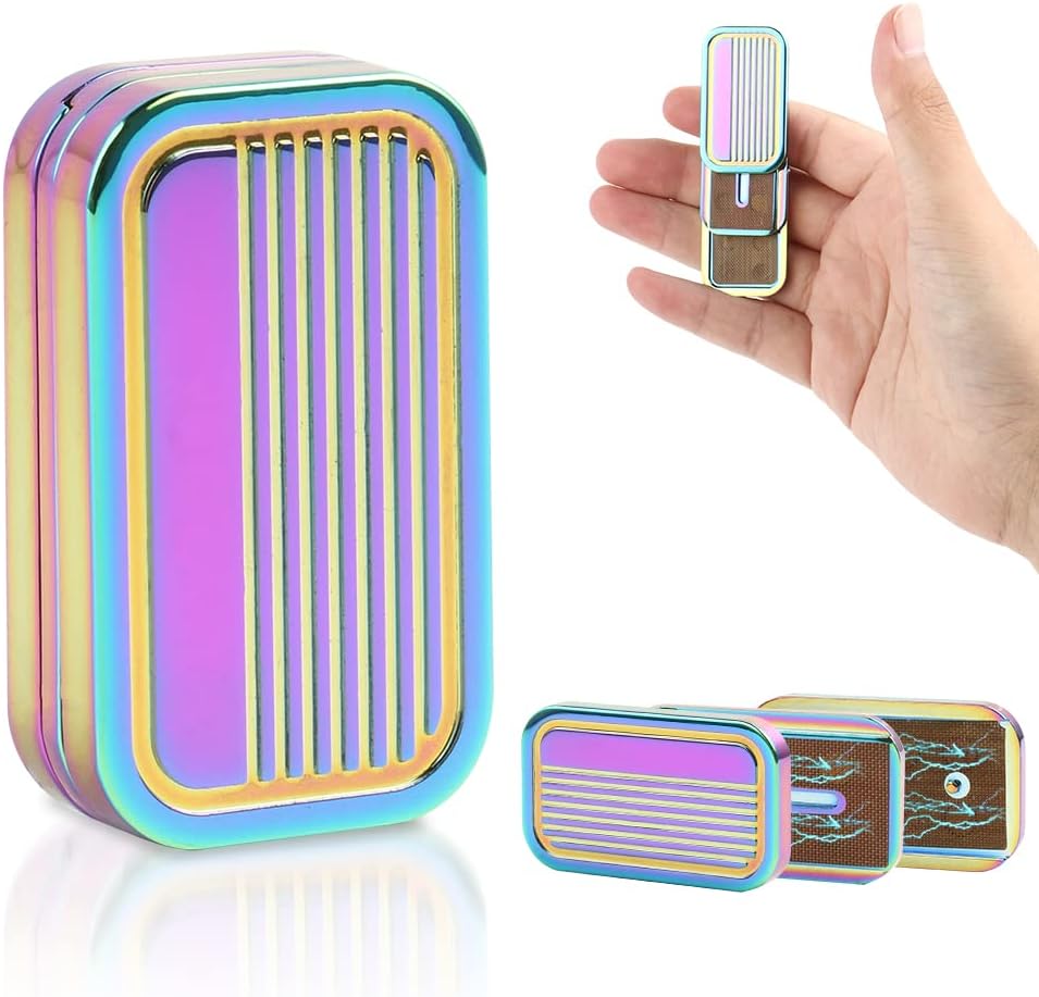 STONESTAR CP3 Fidget Slider - Magnetic Metal Fidget Toys Stress Relief Toy, Men’s EDC Fidget Toy Haptic Coin Office Desk Toys Gifts for Adults (Colorful)