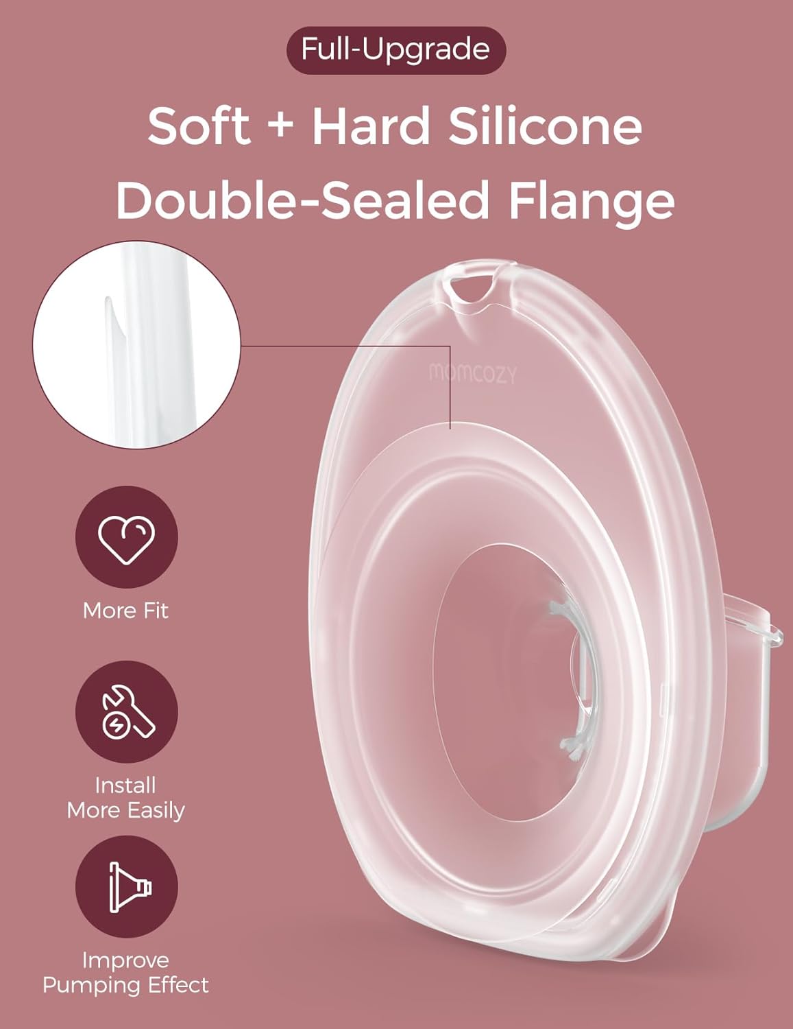 Momcozy Mobile Style | M6 Flange 24mm & Milk Collector, Original Mobile Style | M6 Breast Pump