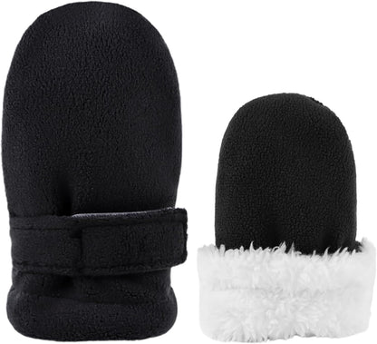 Zsedrut No Scratch Baby Mittens Toddler Infant Fleece Lined Gloves Winter Warm Mitten for Baby Boys Girls
