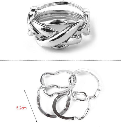 18 pcs IQ Test Puzzle Metal Wire Puzzles Mind Game Educational Toys High Difficulty Brain Teaser Puzzle Toy for Kids and Adults - Explore Creativity and Problem Solving. Gift Desk Puzzles