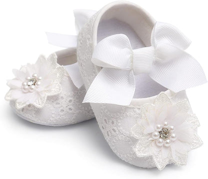 Baby Shoes Mary Jane Flats Non Slip Soft Sole Infant Toddler Sneakers First Walkers Party Christmas Dress Shoes