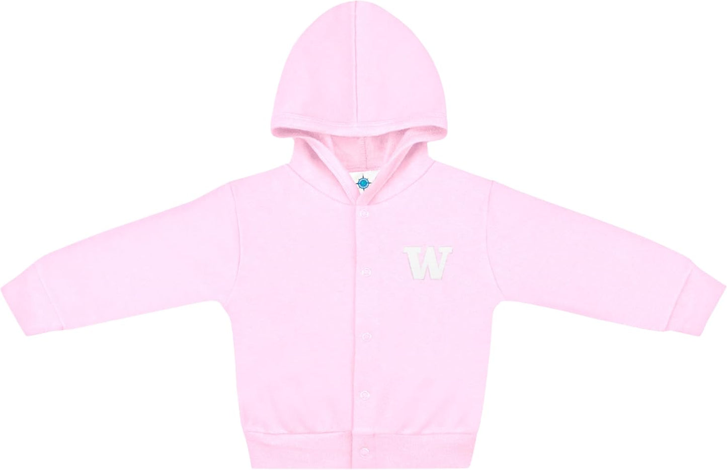 Creative Knitwear College Baby Snap Hooded Jacket - Team Logo, Multiple Colors, for Boys & Girls, (0-24 Months)