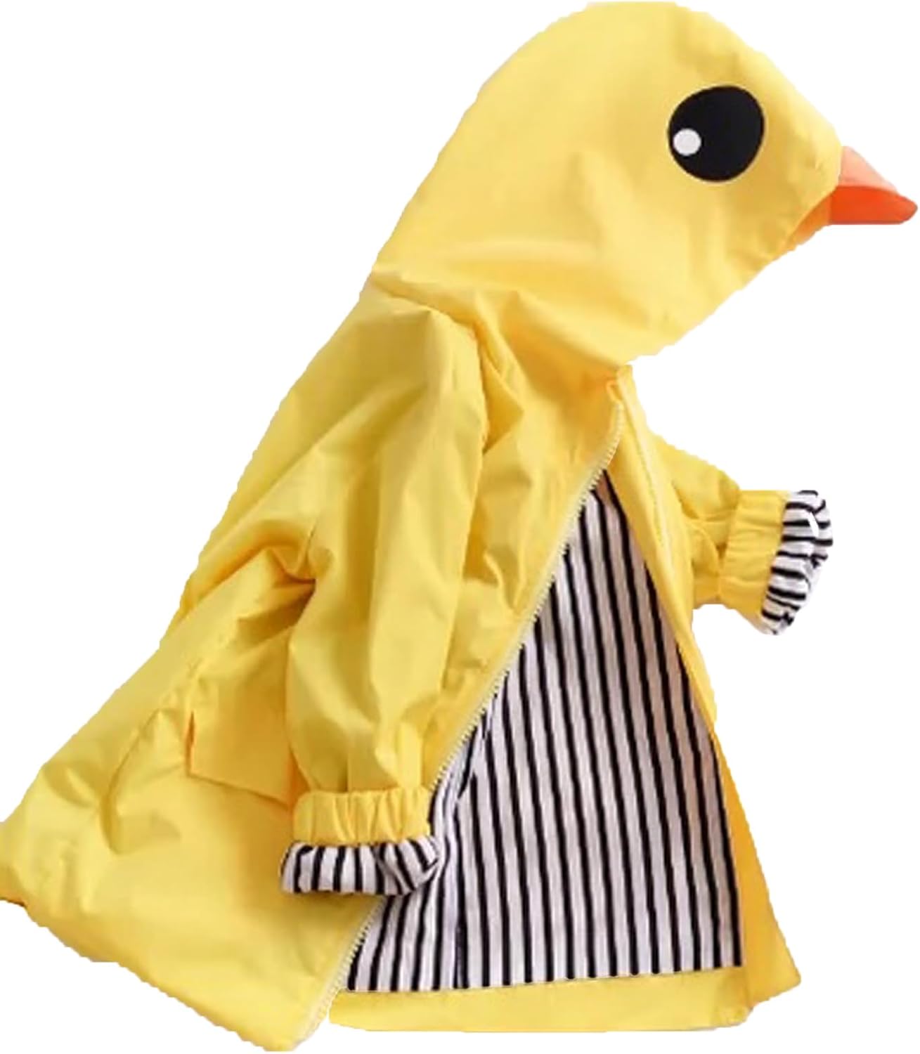 Toddler Baby Boy Girl Duck Rain Jacket Cute Cartoon Yellow Raincoat Hoodie Kids Coat Fall Winter School Outfit