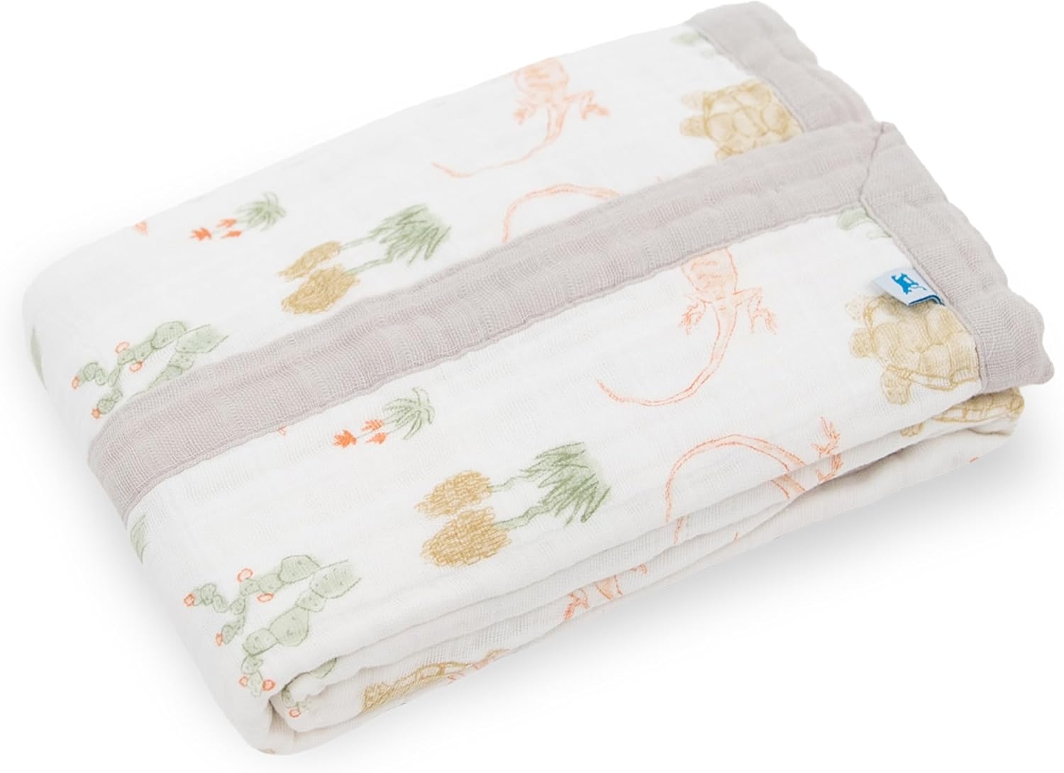 Little Unicorn Newborn Receiving Quilt | Ultra- Soft, Multi-Layered Muslin Fabric | Gift for