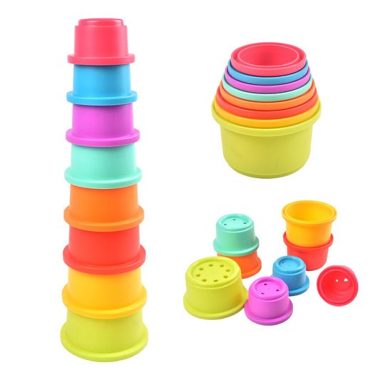 Cosaway Baby Stacking Nesting Cups Toys, Baby Toys 6 to 12 Months, Montessori Toys for Toddler