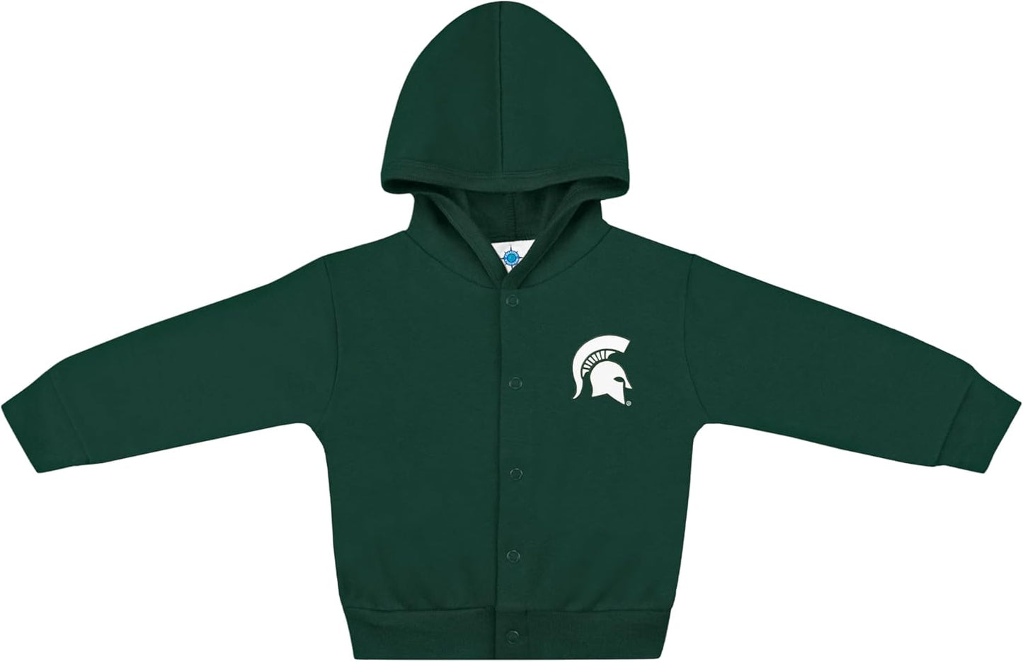 Creative Knitwear College Baby Snap Hooded Jacket - Team Logo, Multiple Colors, for Boys & Girls, (0-24 Months)