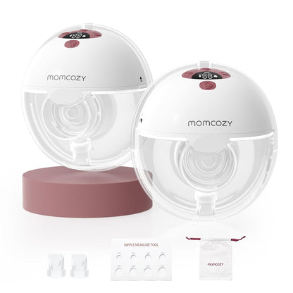Momcozy M5 Lite Hands-Free Wearable Breast Pump, DoubleFit Flange for Baby-Like Comfort, 3 Modes &