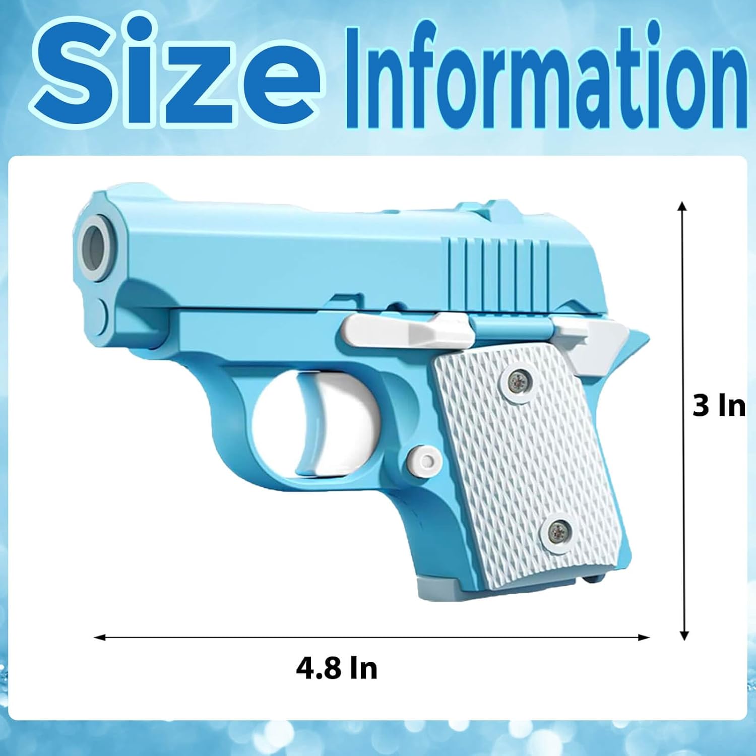Fidget Toys Pistol, 3D Gravity Mini 1911 Fidget Pistol Toys,Fidget Sensory Toys,Stress Relief for