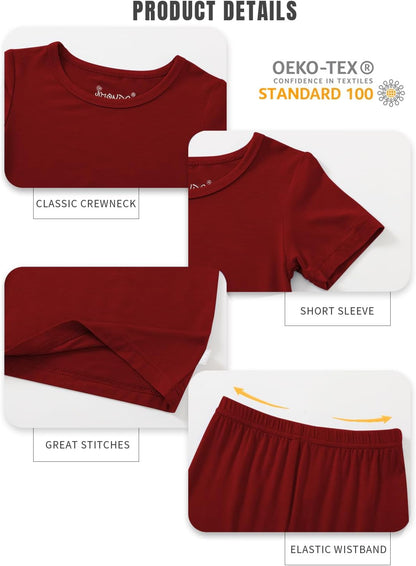 Jimonda Baby Boys Girls Pajama Sets Toddler Sleepwear Cool Jammies 2pcs Viscose from Bamboo PJs