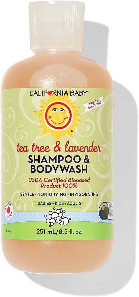 California Baby Tea Tree & Lavender Baby Shampoo And Body Wash - Allergy Tested Baby Soap and