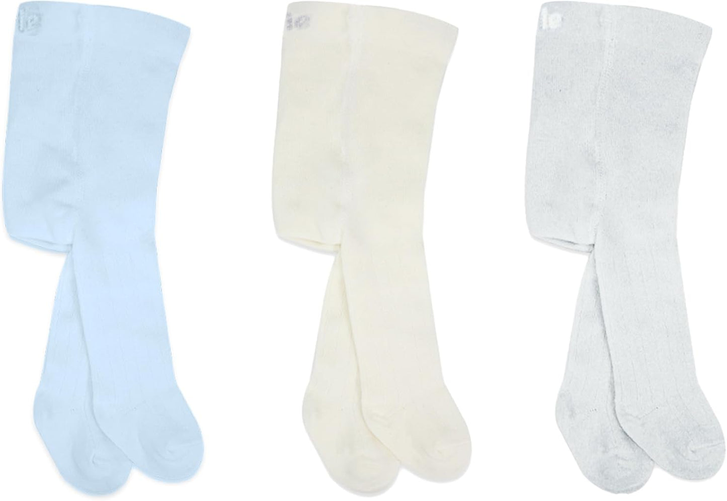 bistyle Baby Girls Tights Thick Leggings Soft | Warm Organic Cotton Stockings Pantyhose | Newborn Infant Toddler 3 Pack