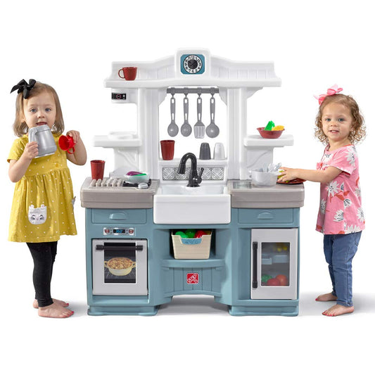 Step2 Timeless Trends Kids Kitchen Playset, Indoor/Outdoor Kitchenette, Interactive Play with