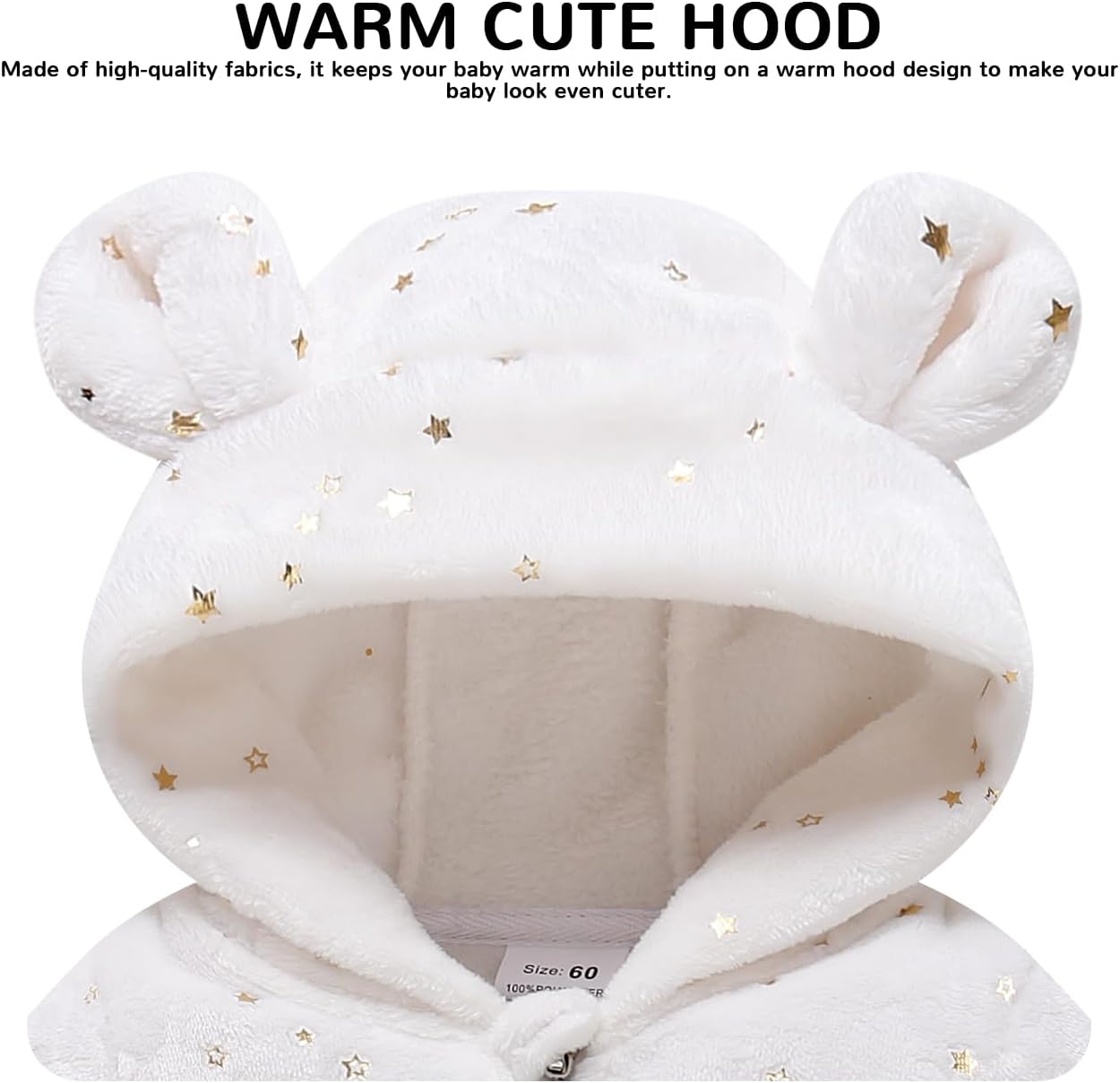 Baby Girl Winter Fleece Coat Toddler Boy Jacket Infant With Hood Warm Outerwear