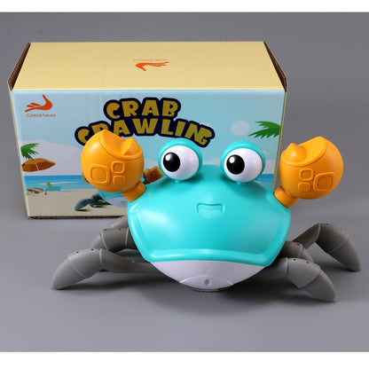 control future Crawling Crab Toy for Little Ones, Tummy Time Toy with Music and Lights, Interactive