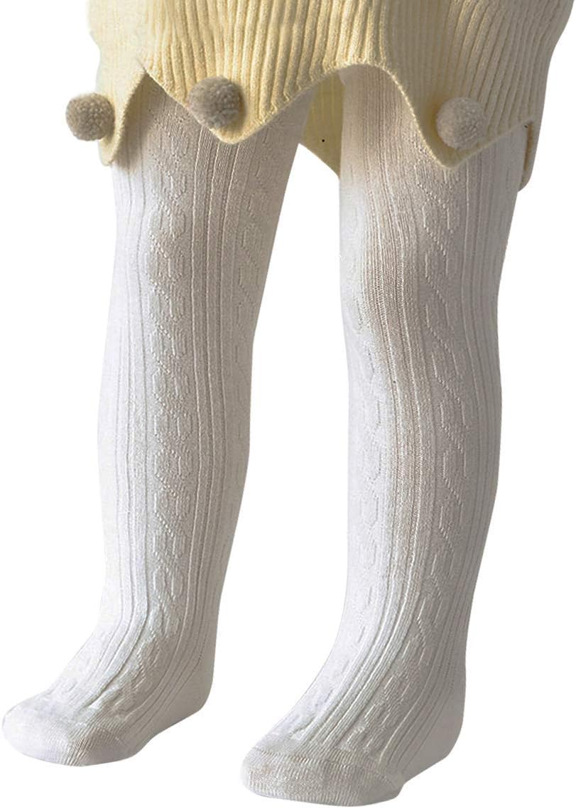 American Trends Baby Tights Non Slip Skid Baby Girl Tight Toddler Stocking Pants Cable Knit Infant