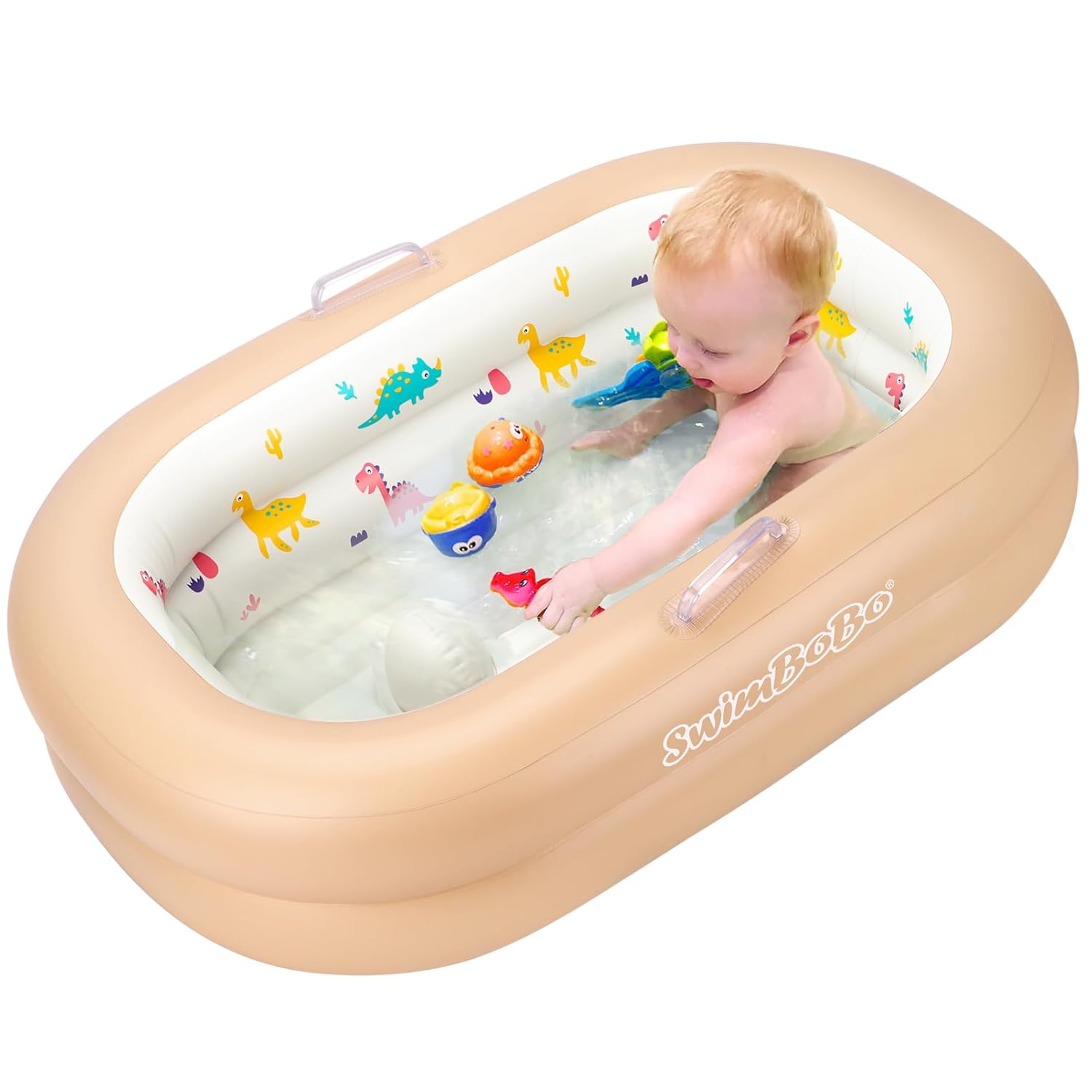 Swimbobo Inflatable Baby Bathtub – Soft, Portable Baby Bath for Infants and Toddlers, Easy to