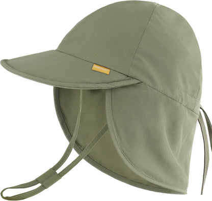 FURTALK Baby Sun Hat Summer Beach Hat UPF 50+ Adjustable Soft Baby Swim Hat with Neck Flap