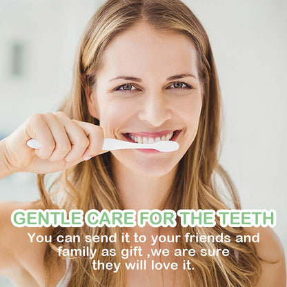 EasyHonor Extra Toothbrush for Sensitive Gums, Micro Fur Manual Toothbrush with 20000 Soft Floss